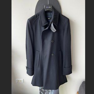 Hugo boss wool trench coat in size 50/40R